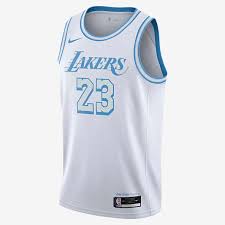 The jersey and shorts incorporated pinstripes that read, 3x5xshowtime to represent the five titles johnson won with the lakers, his three mvp awards. Los Angeles Lakers Jerseys Gear Nike Com