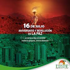 La paz conmemora este mes el aniversario 212 de la gesta libertaria del 16 de julio de 1809 y para la paz y sus ciudadanos y ciudadanas será un alto honor contar con su presencia en las. Feliz Aniversario Viva La Credicasas Lafuente Jn Srl Facebook