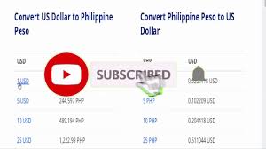 View the latest usd to php exchange rate, news, historical charts, analyst ratings and financial information from wsj. Convert Us Dollar To Philippine Peso Convert Philippine Peso To Us Dollar 2020 08 11 10 57 Utc Youtube