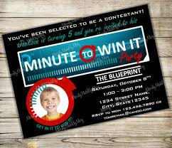 Minute to win it invitations free. Easy Minute To Win It Games For Kids Pretty My Party Party Ideas