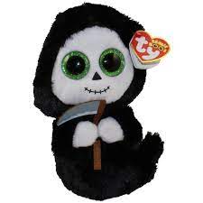 Ty Beanie Boos Grimm The Ghoul Glitter Eyes Regular Size 7 Inch Ty Beanie Boos Beanie Boos Ty Stuffed Animals