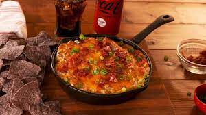 Cheesy Chicken Ranch Dip Rivals The Best Stadium Foods Recipe In 2021 Cheesy Chicken Food Ranch Dip Recipe