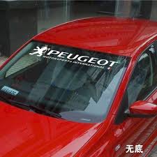3.6 out of 5 stars. For Peugeot Car Front Rear Reflective Windshield Sticker Vinyl Windscreen Decal Size 95 12cm Wish