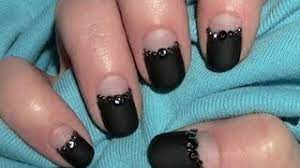 Auch im frühling und sommer müsst ihr nicht auf eure lieblingsfarbe verzichten, denn jetzt trend schwarze nägel: Schwarz Matt Nageldesign Fur Kurze Nagel Zum Selber Machen Tutorial Fingernagel Lackieren Youtube