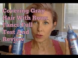 covering gray hair temporary with roux fanci full test and review