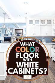 White backsplash with gray kitchen cabinets. What Color Floor With White Cabinets Home Decor Bliss