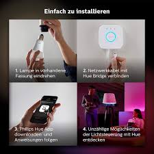 Philips hue philips 455295 white a19 single led bulb, works with amazon alexa (hue bridge required). Philips Hue White Color Ambiance Starter Kit With 2 X E27 9 W Bluetooth Dimmable Bulbs 16 Million Colours Controllable Via App Compatible With Amazon Alexa Amazon De Home Kitchen