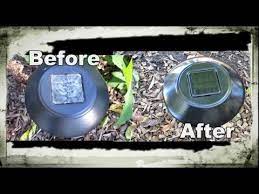 Dip the cloth in soapy water, wring out most water, and gently wipe it. Quick Easy Way To Clean Renew Restore Solar Pathway Lights Wow Looks Brand New Youtube