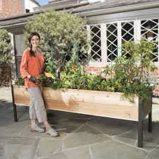 Planter Boxes Elevated Cedar Planter Box Orders 99 Ship Free Cedar Planters Cedar Raised Garden Garden Planter Boxes