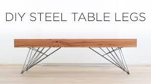 Diy Steel Table Legs How To Weld Hair Pin Style Legs Youtube Table Legs Steel Table Legs Coffee Table Legs