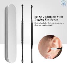 But suddenly we discover a few problems. T F Stainless Steel Digging Ear Spoon Set Portable Spiral Rotating Dig Spoon Double Ears Artifact Cleaning Tool Lightweight Earpick Black Earwax Remover Kit For Health Care Shopee Singapore