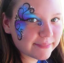 Blue Flair Facepainting Kco Girl Face Painting Face Painting Fairy Face Paint