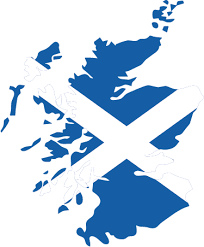National flag of scotland, history of the st andrews scottish saltire flag, description and photos. Scotland Flag Map Wall Sticker Tenstickers