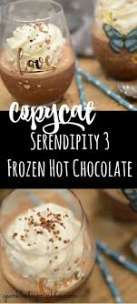 Serendipity Frozen Hot Chocolate Frozen Hot Chocolate Recipe Crockpot Hot Chocolate