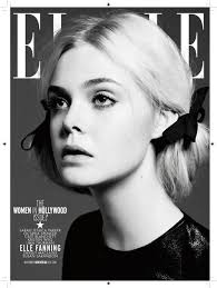 Black And White Elle Magazine Cover Elle Fanning Elle Fanning Elle Magazine Elle Us