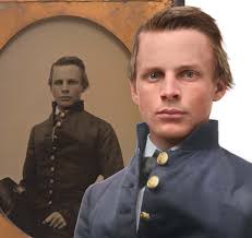 Here's the latest piece from my tintype restoration, enhancement, and  colorization project: John Pelham was within weeks of graduating from West  Point in the spring of 1861 when he resigned to join