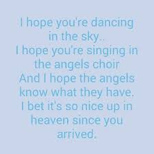 Dancing In The Sky Dani Lizzy 3 3 3 For My Brothers Heaven Quotes Grief Quotes Choir Quotes