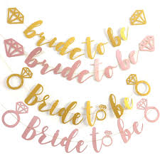 Looking for wedding shower decoration ideas? Rose Gold Glitter Bride To Be Banner For Wedding Party Bridal Shower Hen Bachelorette Party Diy Decorations Ideas Photo Props Buy At The Price Of 2 99 In Aliexpress Com Imall Com