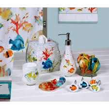Rainbow Fish 6 Piece Bath Accessory Set In Multi Color Rbf06mult The Home Depot