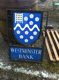 Old National Westminster Bank Enamel Sign For Sale At Swinderby Antique Fair Antique Fairs Antiques Vintage