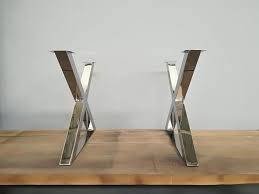 28 X Frame Table Legs Base Width 28 Height 26 To 32 Set 2 Rustic Furniture Plans Dining Room Table Legs Outdoor Dining Furniture
