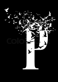 Check spelling or type a new query. Letter P On A Black Background With Stock Image Colourbox
