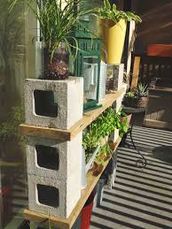 Cinderblock Storage Solutions Patio Plants Diy Patio Diy Outdoor Space