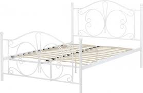 The cost of these metal bed frames single size is major merit because they come with low price tags despite their abundant benefits. Annabel White Metal Bed Frame One Stop Furniture Online