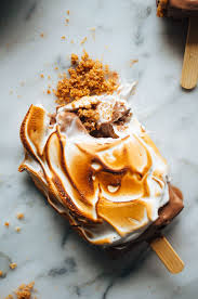 S Mores Ice Cream Pops Nourriture Recettes De Glaces Maison Slow Cooker Desserts