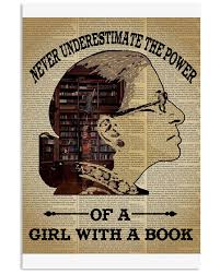 20% off with code savetwenty4u. Never Underestimate The Power Of A Girl With A Book Ruth Bader Ginsburg Poster