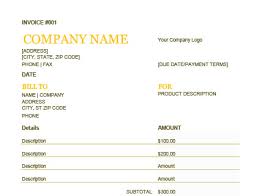 View Invoice Receipt Template Excel Pictures