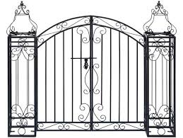 Vidaxl Deko Gartentor Schmiedeeisen 122 20 5 100 Cm In 2020 Garden Gates Wrought Iron Outdoor Gate