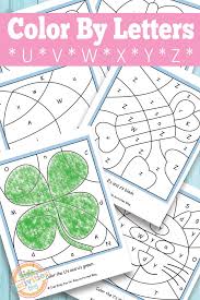 Color By Letters U V W X Y Z Free Kids Printable Preschool Letters Printable Activities For Kids Preschool Activities