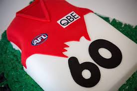This sydney swans jersey cake is only one of the many afl jerseys that i have made. Afl Sydney Swans Jersey Cake 60th Birthday Cakes Sport Cakes 40th Cake