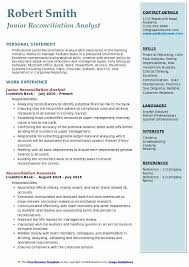 Reconciliation Analyst Resume Samples Qwikresume