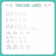 For example, if you want a child to practice only their. Tracing Lines Worksheet For Kids Trace The Pattern Basic Writing Working Pages For Children Preschool Or Kindergarten Workshe Stock Vector Illustration Of Dashed Colorful 113829416