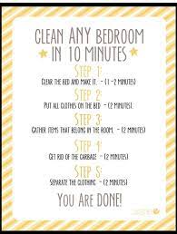 Quickly Clean A Room Http Www Howdoesshe Com How To Teach Your Child To Clean Any Bedroom In Ten Clean Bedroom Bedroom Cleaning Checklist Room Cleaning Tips
