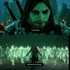 The tower orders the ranger to drop his sword, and he complies, before being ambushed by another enemy in heavy armor, the hammer of sauron, who proceeds beat him with the great mace he carries, almost to death before the tower intervenes, reminding him that the black hand wants talion alive. Talion With His Army Of Nazguls My Edit Shadow Of Mordor Middle Earth Shadow Tolkien Art