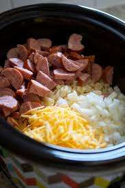 Crockpot Smoked Sausage Hash Brown Casserole Recipes Crockpot Dishes Crock Pot Cooking