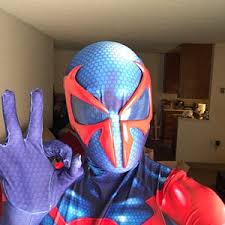 This suit was originally a costume for the day of the dead celebration that miguel had in his closet, miguel then refashioned it into his signature spider suit. Spiderman 2099 Costume Mens Boys Cosplay Replica Suit Etsy