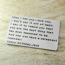 Personalized Presents For Boyfriend And Romantic Birthday Party Presents For My Son With Images Diy Gifts For Boyfriend Wallet Insert Card Valentines Gifts For Boyfriend