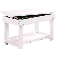 YouHi Kids Activity Table with Board for Bricks Activity Play Table (White  Double Table) : Amazon.co.uk: Home & Kitchen
