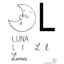 Disegno Di Lettera L Di Luna Da Colorare Lettera Disegni Libri Di Lettura