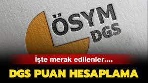 Dgs puanı, 2020 dgs sınavı ortalama ve standart sapmalarına göre hesaplanmıştır. Dgs Puan Hesaplama Nasil Yapilir