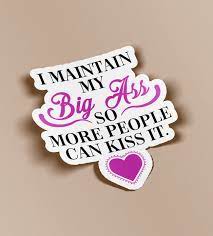 Kiss Ass Sticker - Etsy
