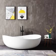 Freistehende wannen sind ein symbol für luxus und raffinesse. Freistehende Badewanne Wave 180x 110 X 62cm Aus Hochwertigem Mineralguss Solid Stone In W Freistehende Badewanne Badewanne Kleines Badezimmer Umgestalten