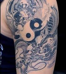Image Result For Yin Yang Themed Tattoo Half Sleeve Sleeve Tattoos Dragon Tattoos For Men Japanese Sleeve Tattoos