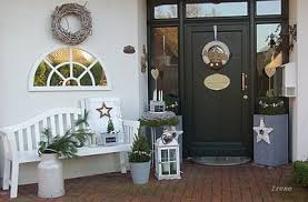Weihnachtlich Dekoriert Outdoor Deco Shabby Chic Patio Garden Deco