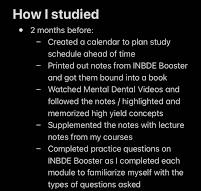 HOW I STUDIED FOR MY INBDE‼️ So glad it's in the past now ...