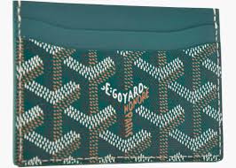 Business name card holder,bernese mountain dog dog big dog animal green,business card case stainless steel. Goyard Saint Sulpice Card Case Goyardine Green In Canvas